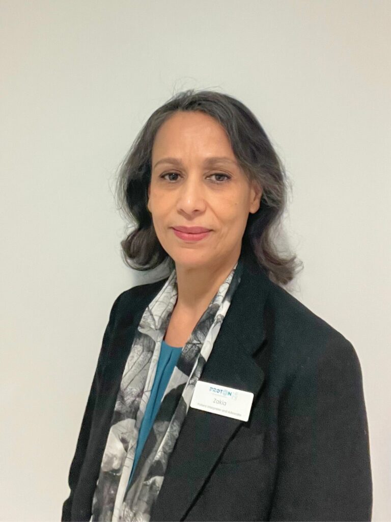 Zakia Malik Patient Advocate and Interpreter at Proton International London