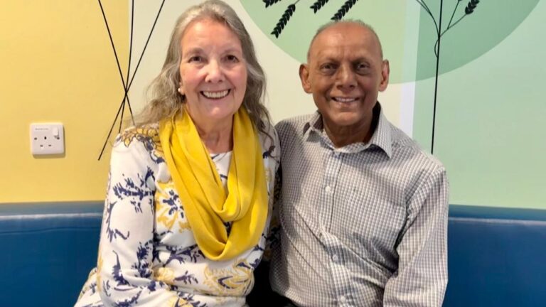 Patient sharing his nasal cancer treatment journey with proton therapy