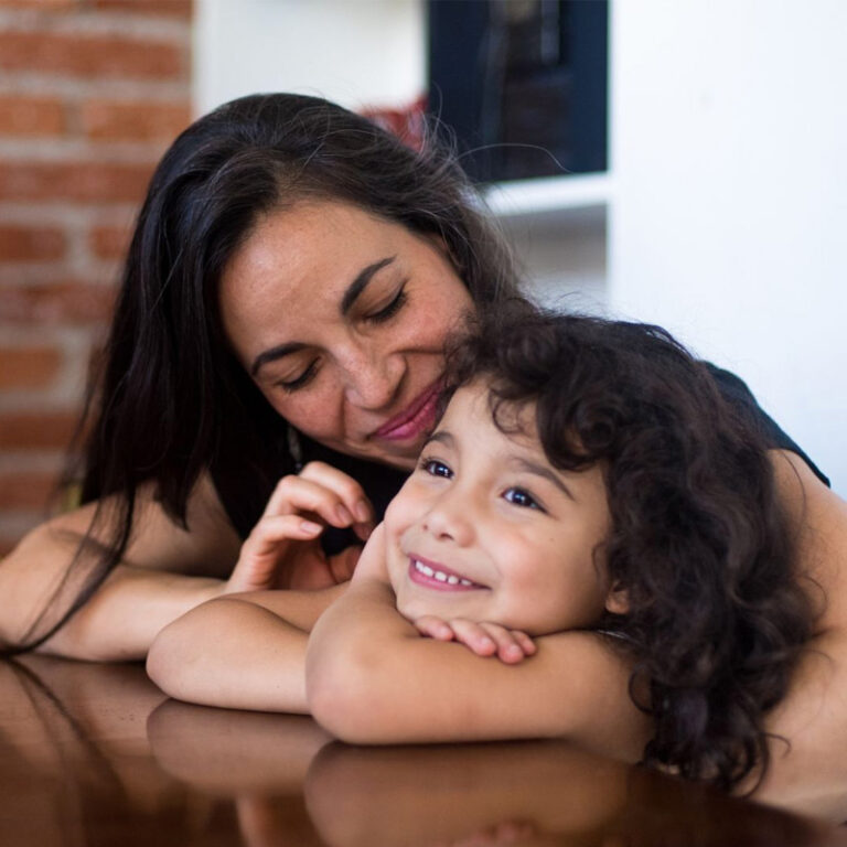 Paediatric patient and parent discussing proton beam therapy