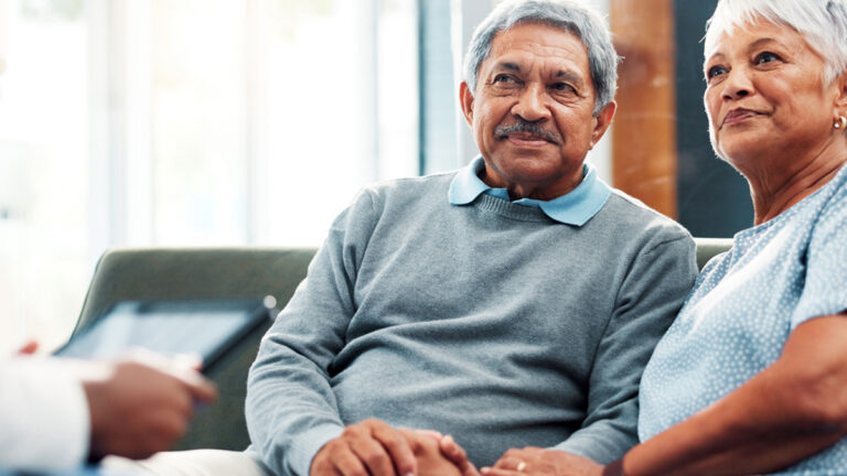 Man speaking to a doctor about prostate health