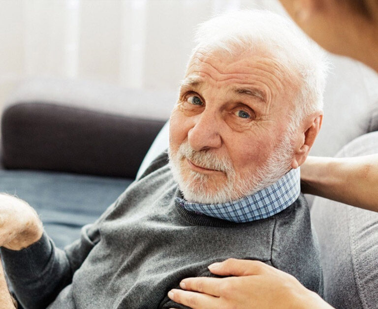 Patient discussing symptoms with healthcare professional